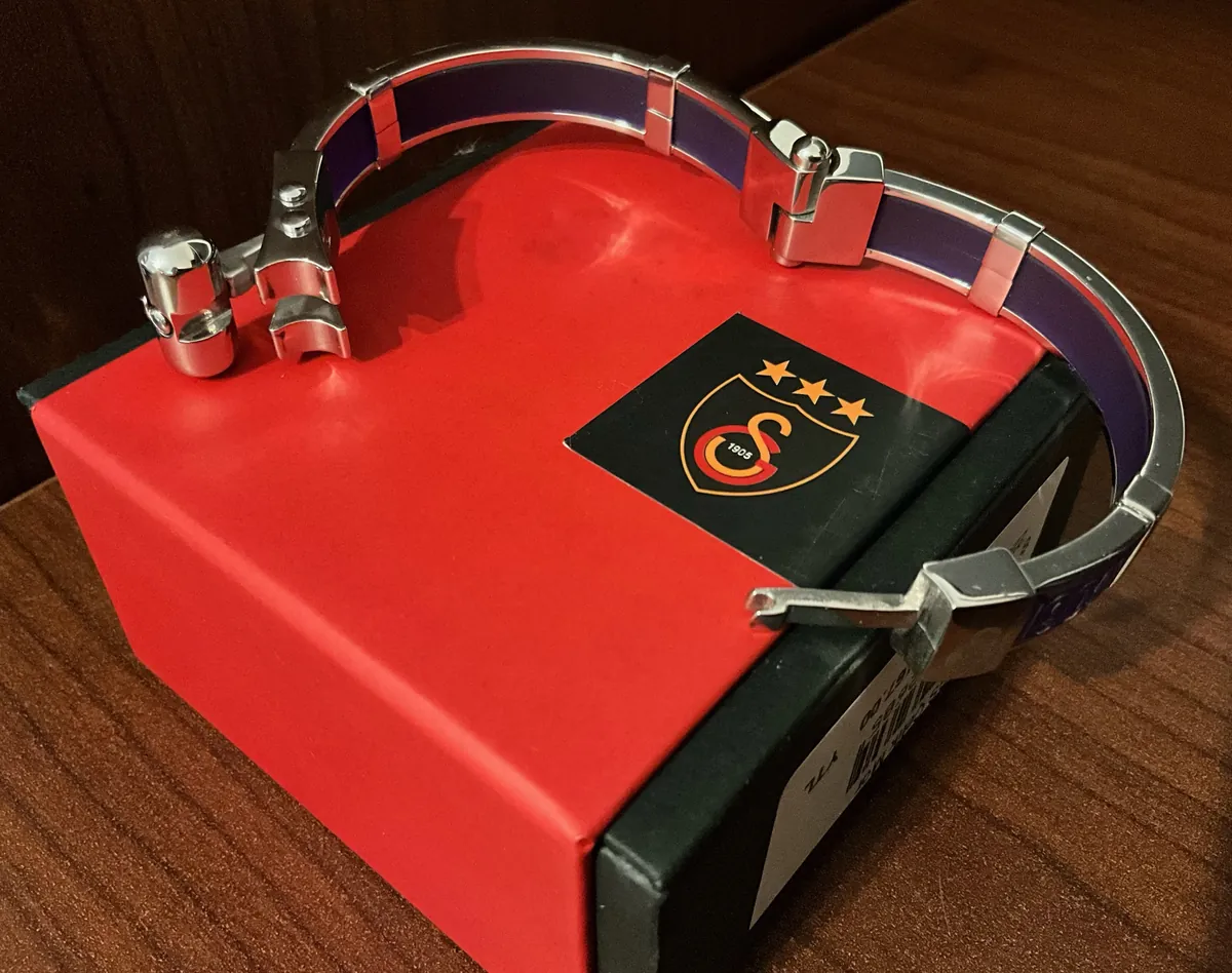 Galatasaray 2009-2010 Steel Wristband (Purple) - Medium